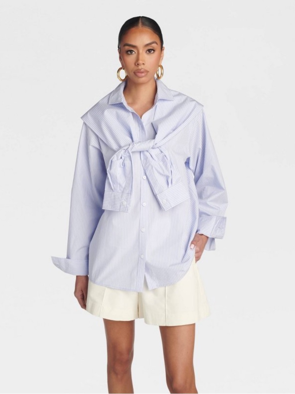 KBB by KAHLANA “The Double Layer Button Down Shirt”